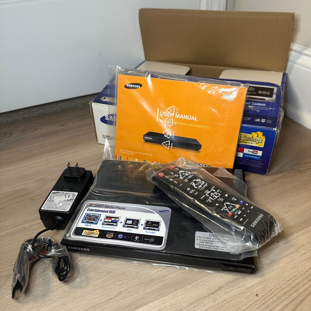 Samsung GX-SM530CF Smart Media Player Hub with Remote Manual‎ open box